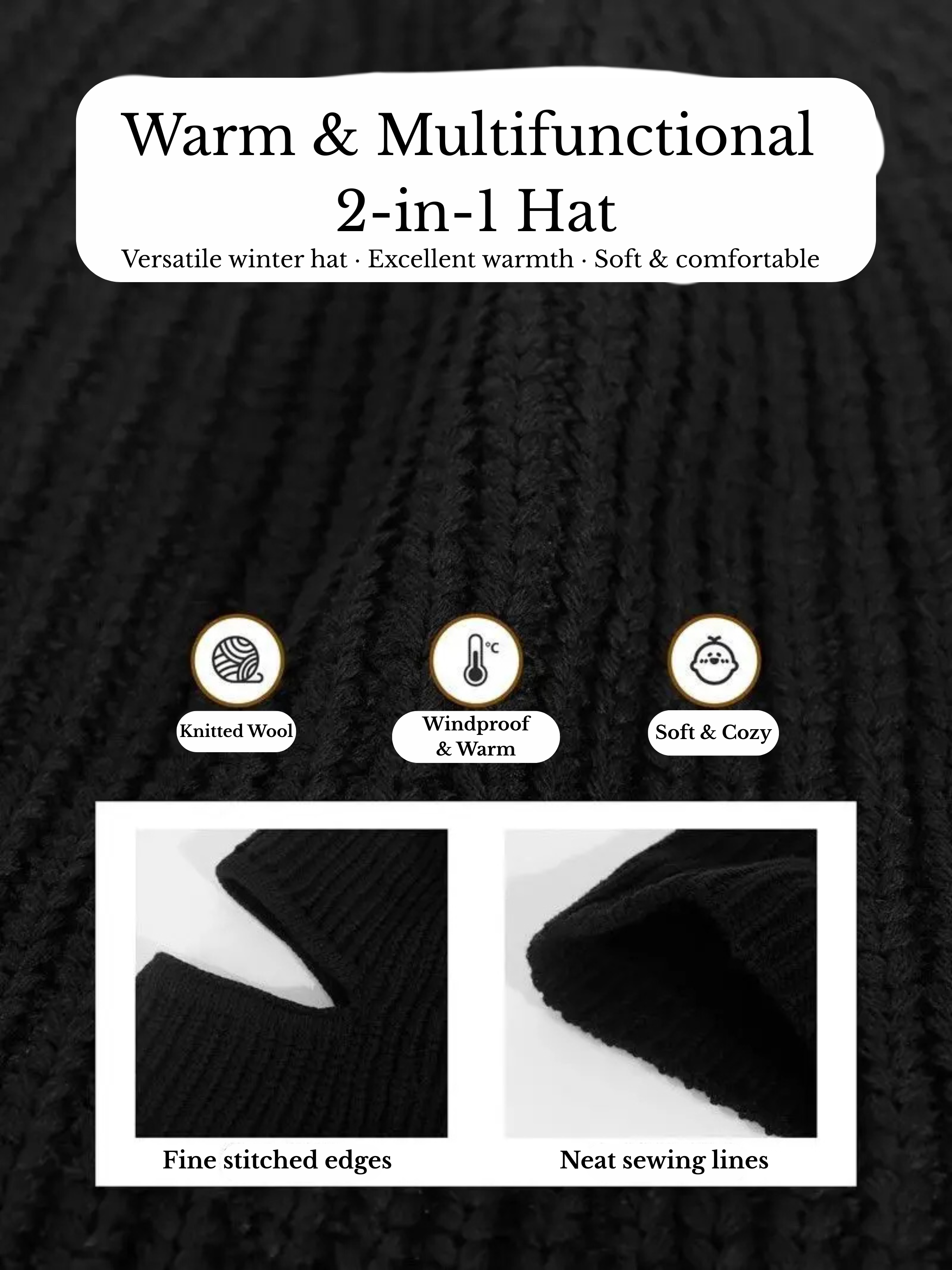 FrostFlex™ – A hat that turns into a balaclava